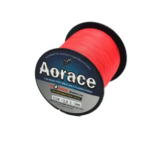 Red 500M/10LB 4PE Fishing Line Strong Braided Lines Strands Wire