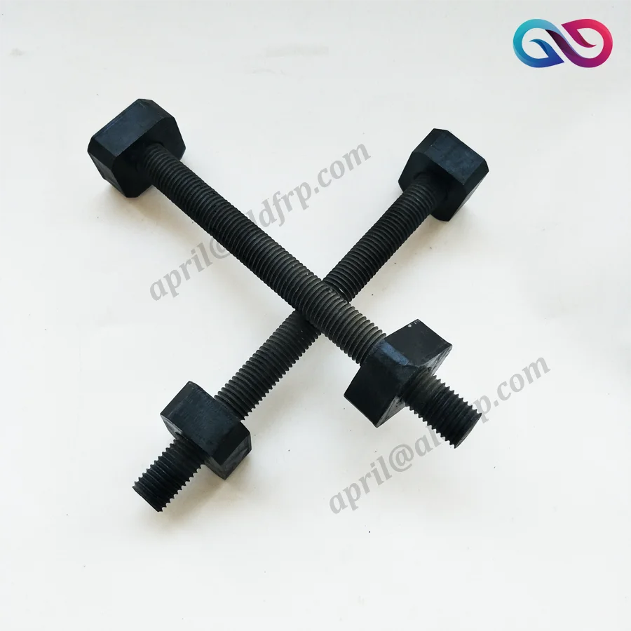 Carbon Fiber And Vinyl Ester Resin Bolt And Nut Frp Hex Bolt Wheel Bolt