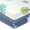 Comfortable 100% Organic Cotton Fitted Crib Sheet Baby Bed Sheet