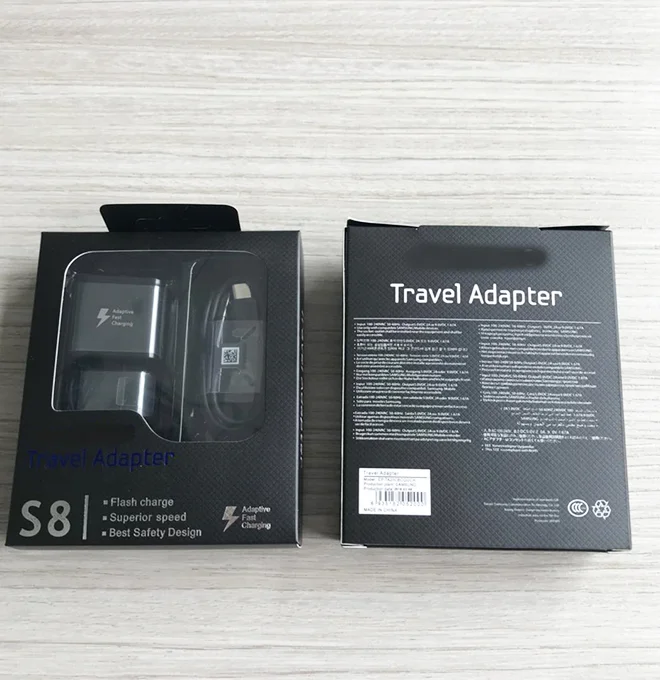 
Original 5V/2A UK US EU Charging Plug + 1.2M Type C Cable Adaptive Fast Charger For Galaxy S8 S9 Note7 Note8 