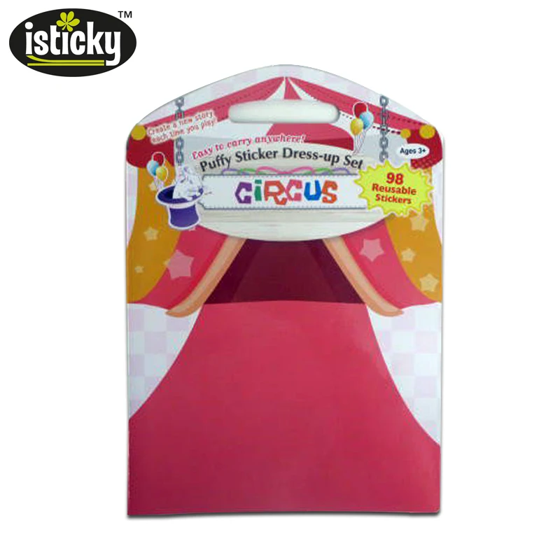 
Custom promotional gifts pop puffy christmas sticker toys 