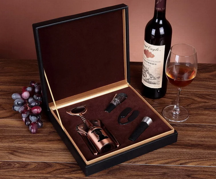 

wholesale gift box Wine Opener Set Box (Rabbit, Corkscrew, Wine Aerator and wine saver, N/a