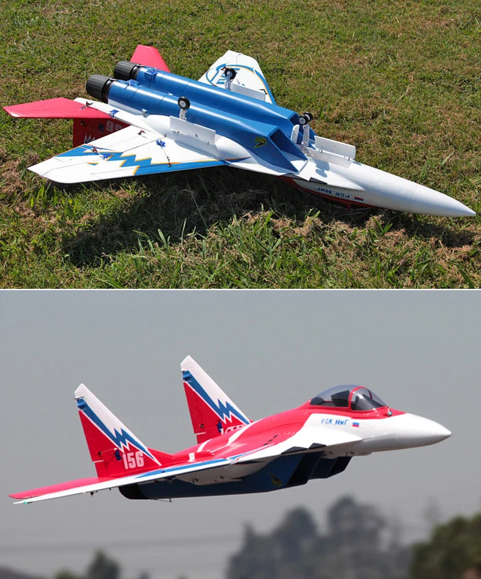 ＲＣラジコン戦闘機M1G-29 MIG-29 64mm TWIN EDF PNP完成機（Arrows)