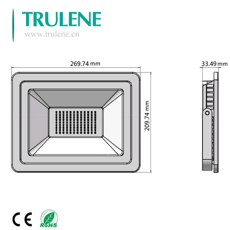 Wall wash building shape IP65 waterproof ultra thin 10w 20w 30w 50w 100w 200w outdoor led flood light