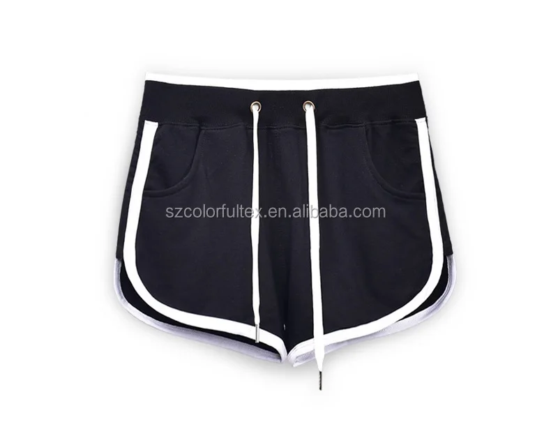 Custom logo blank plain gym women short sports running shorts