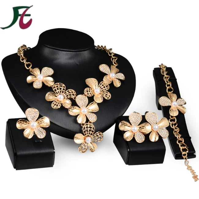 

Fashion jewelry sets gold plated crystal women wedding accessories jewelry fashion bridal costume jewelry sets