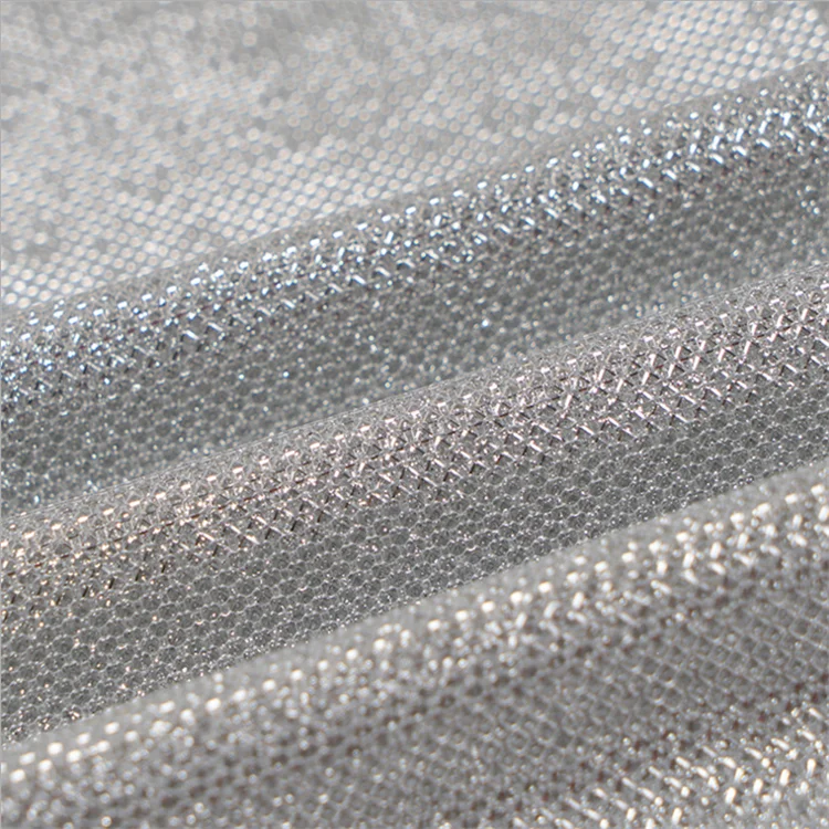 Knitted Lurex Fabric With Metallic Yarn 