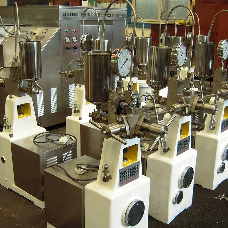 
Small scale laboratory homogenizer mini milk juice ketchup high pressure homogenizing machine in lab good price for sale 