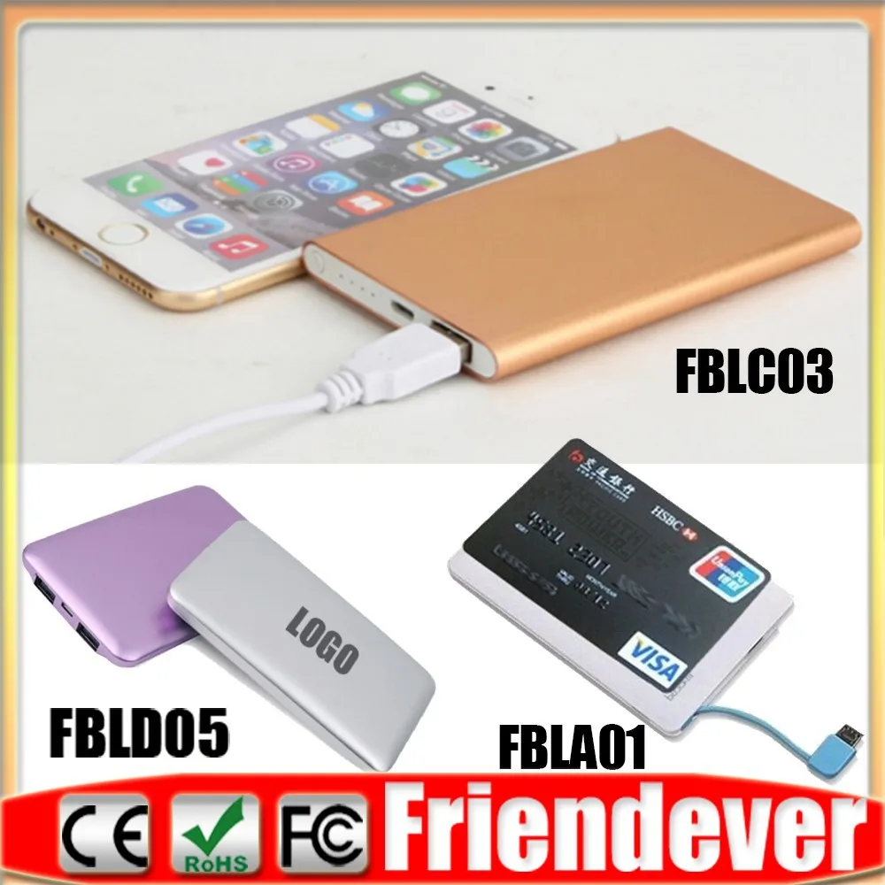 ultra slim credit card power bank