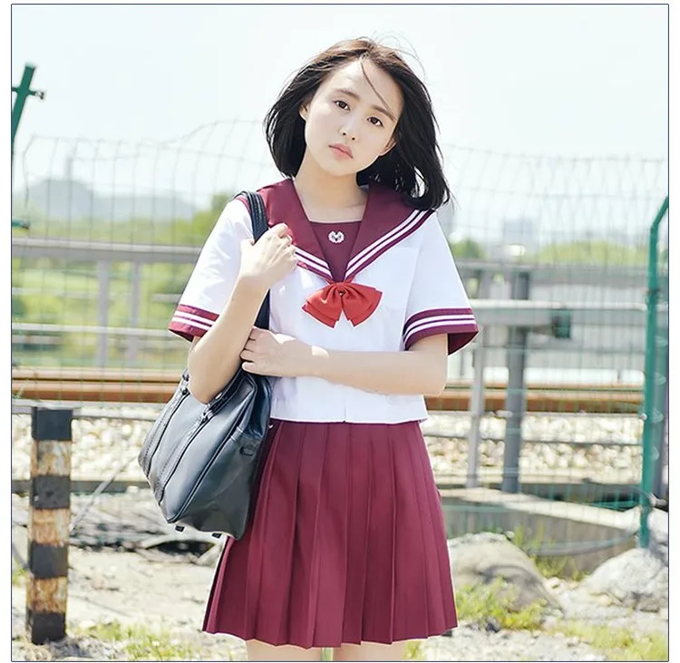 Japanese School Girl Outdoor