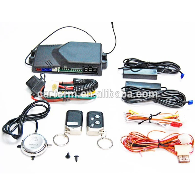 New Car Pke Keyless Entry Push Button System Remote Engine