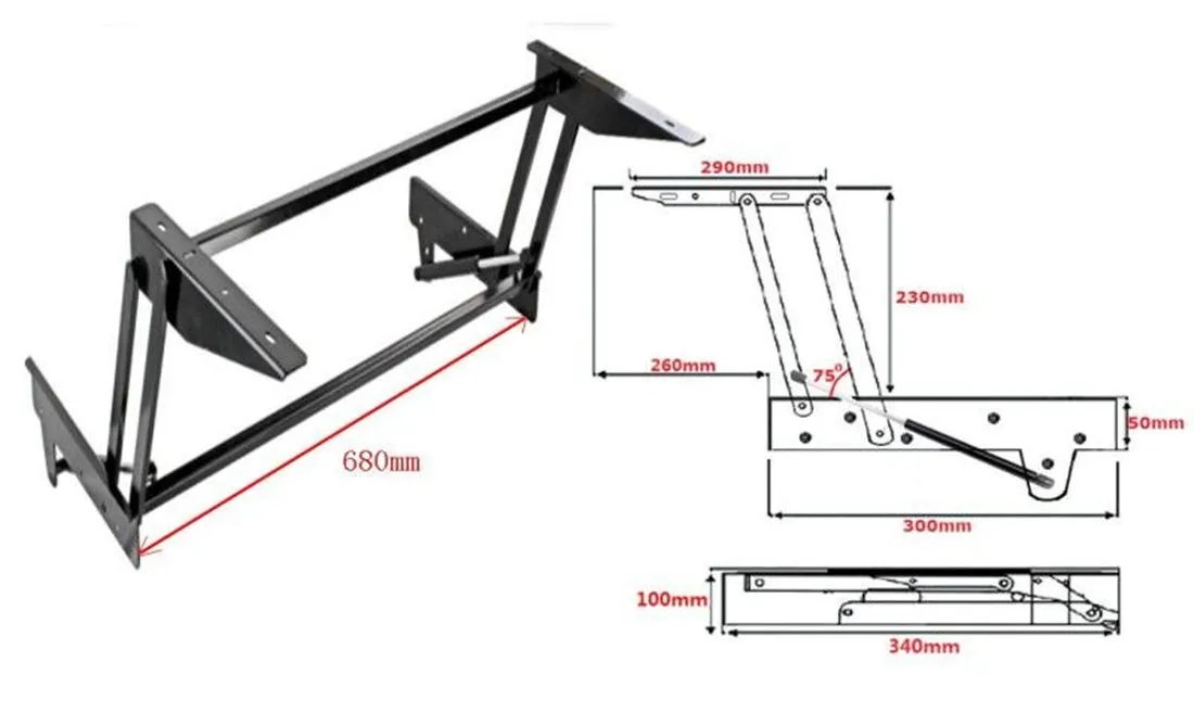 furniture hardware folding table