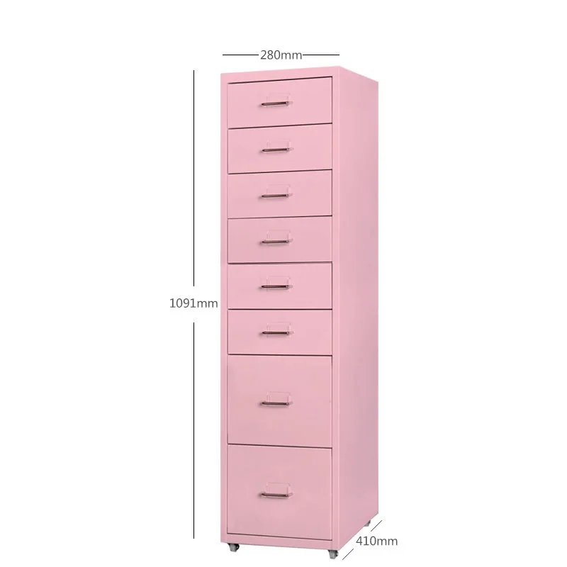 Makeup Storage Helmer Drawer Locker Steel File Pedestal Cabinet