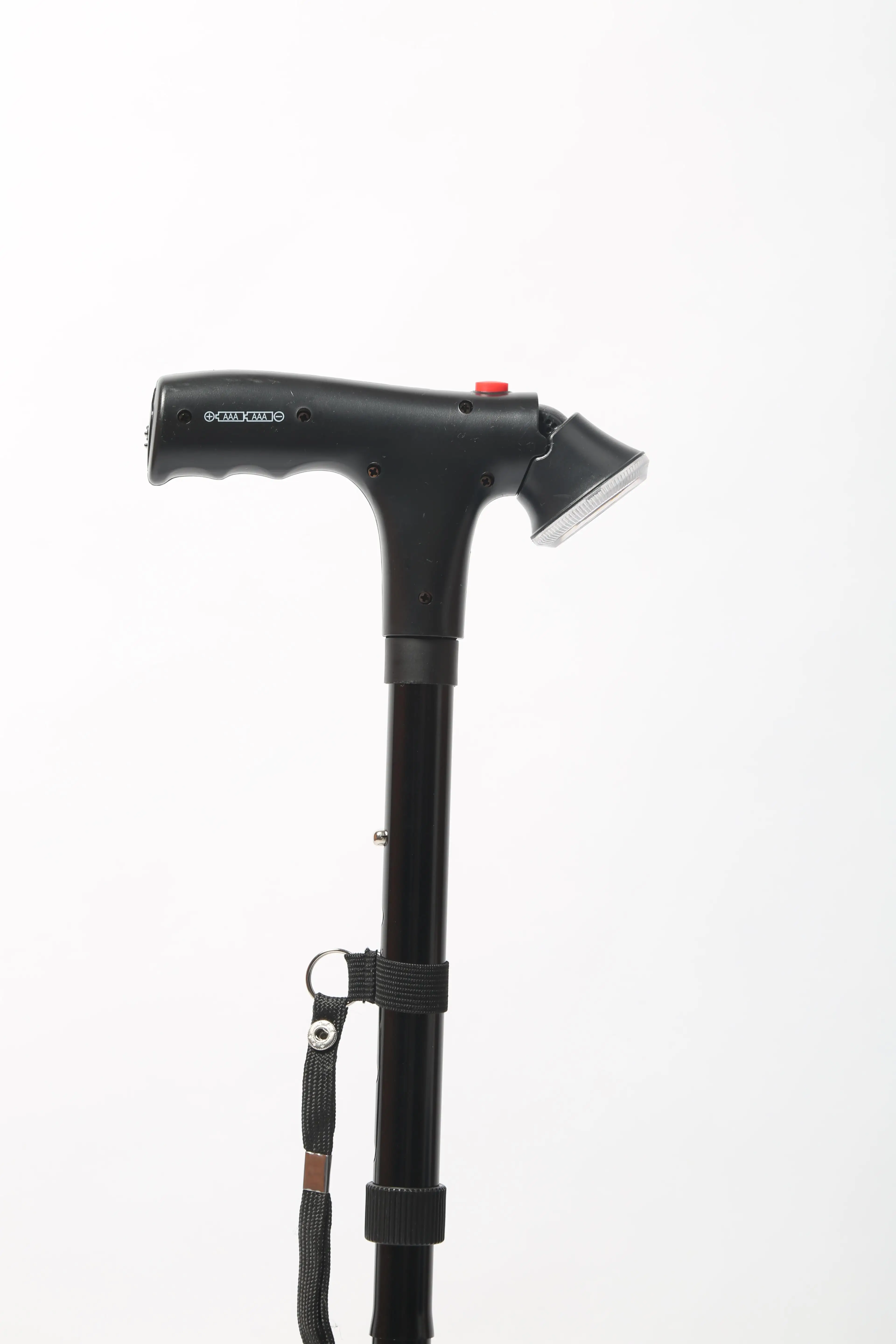 Walking Cane With Led Light Alarm Model Fold Walking Stick With