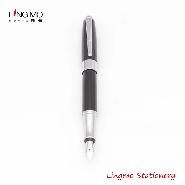 
Lingmo Classic Black Color Luxury High Quality Metal Fountain Pen 