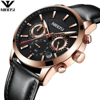 

NIBOSI 2313 China Clock NIBOSI Watch Mens Luxury Watch Luminous Wrist Watch Leather
