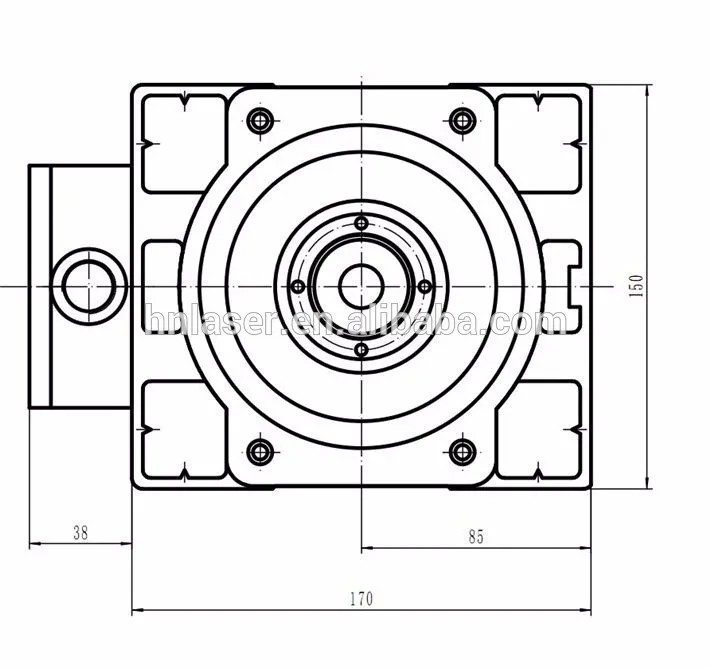 high quality Square 3.5kw air cooling spindle with Collect ER25