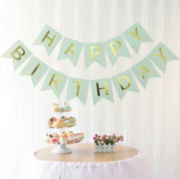 Happy Birthday Banner Party Decorations Versatile Beautiful