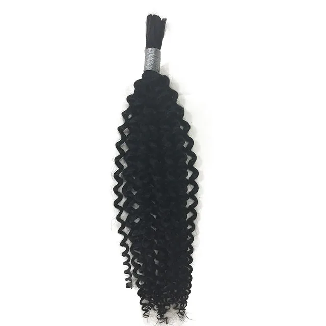 cheap wet and wavy human hair, bulk hair for braiding curly