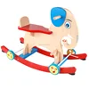 Baby Rocking Elephant, Wooden Animal Rocking Elephant Riding Balance Exercising Toy Infant Gift Rocking Chair