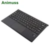 Full Cover Microfiber Wireless Keyboard With Track Pad For Microsoft Surface Pro 3 4 5