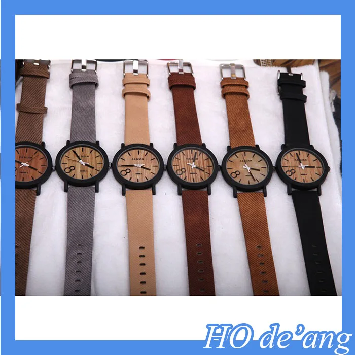 

2017 Best Selling Top Selling Popular Wood Watch, Brown;organe;black