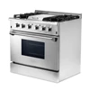 4 burner with a griddle gas range stainless steel built in gas range
