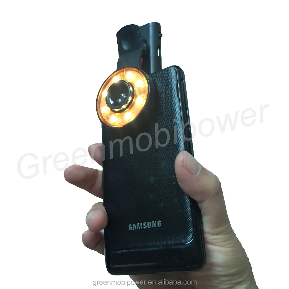 Mobile phones with fisheye fill light