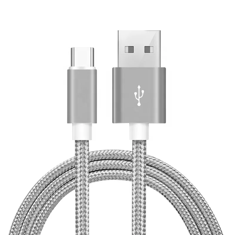

xyzlink 0.25M usb c charging braided 2.0 cable for Type C, Sliver/gold/rose gold/red/grey/white