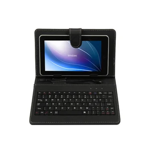 7 Inch Wired Keyboard Case Tablets Smartphones