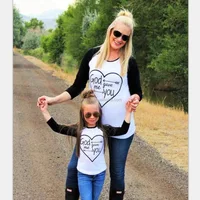 

AT-008 Latest valentine mommy and me shirts heart with letter print raglan shirts wholesale boutique women & baby girls clothing