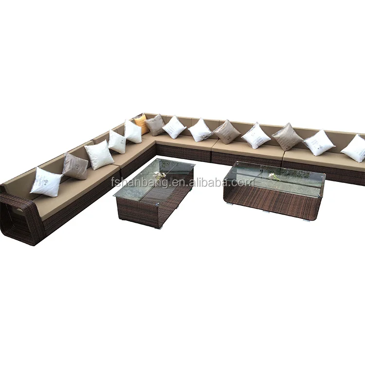 Unique Outdoor Garden Furniture Rattan Coffee table set For Coffee Shop