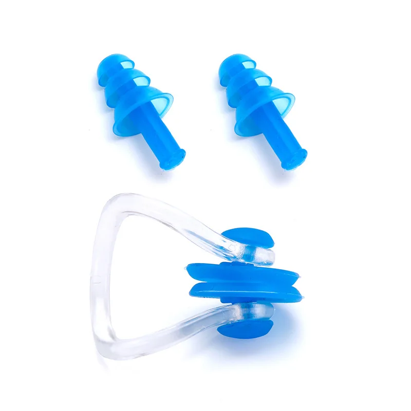 Promo Waterproof Swimming Ear Plugs Soft Swim Nasal Splints Set With ...