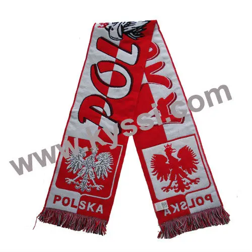 Poland Soccer National Team Woven Football Scarf Buy Poland Football