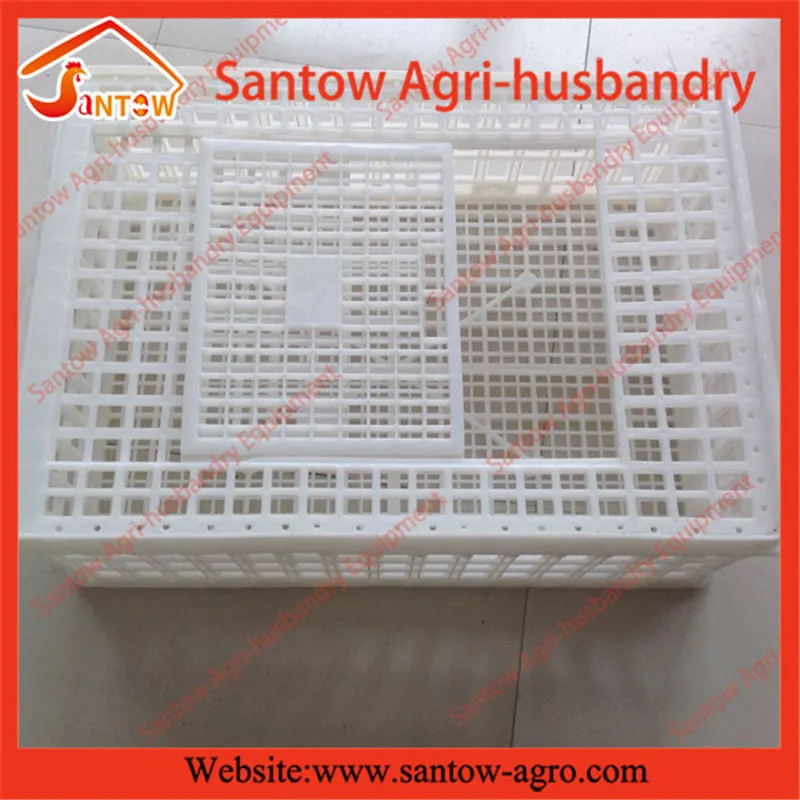 Environmental plastic chicken duck quail birds pigeon poultry transport cages for sale