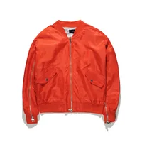 

OEM stock orange bomber jacket mens