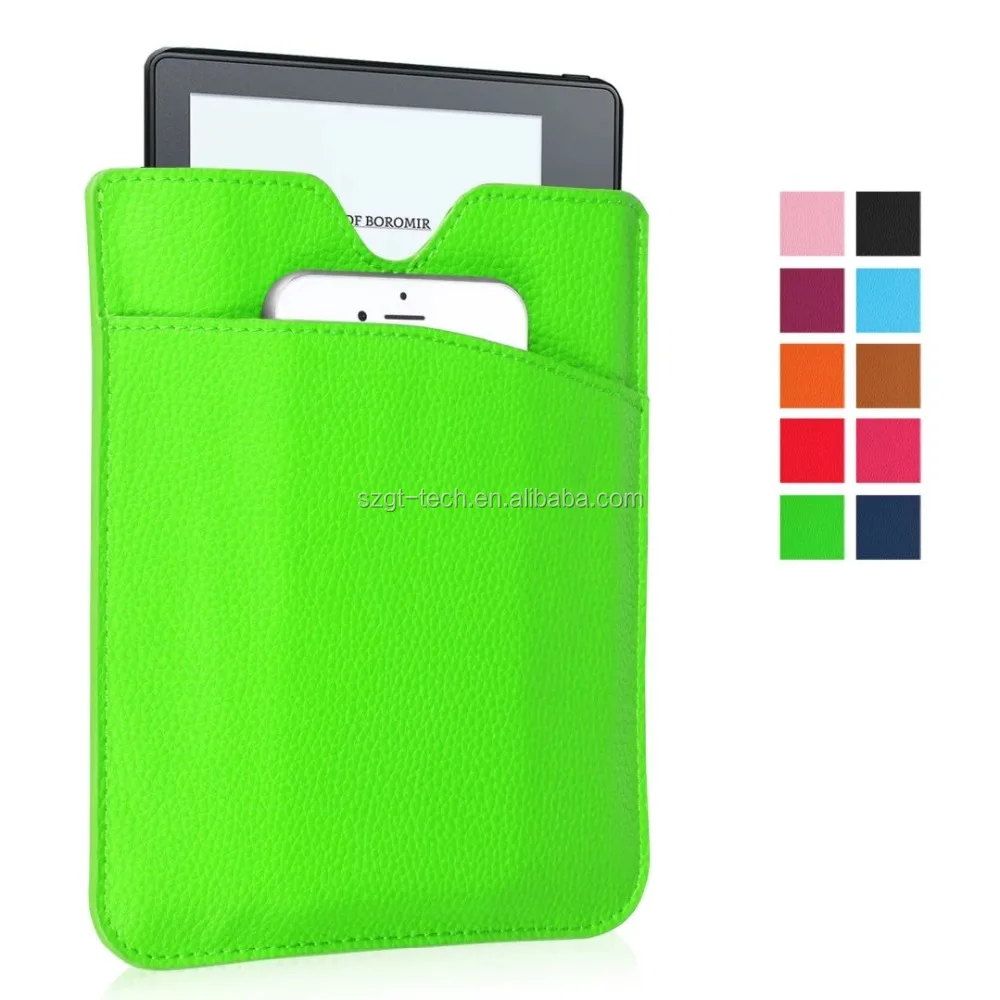 
Alibaba best sellers leather sleeve two bag leather tablet case for Amazon kindle Oasis Pouch sleeve case 