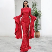 

Maxi Long Sleeve Sequin Prom Party Dress Women Party Bodycon Dresses 2019
