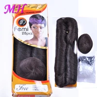 

Femi 28pcs Hair For Africa Women Raw Virgin Indian Human Hair Wholesale 28pcs Femi Hair in stock