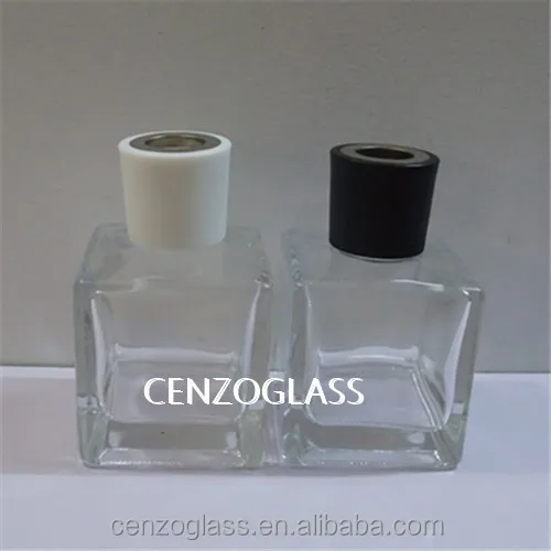 
white, black plastic screw cap with metal ring for reed diffuser bottle 