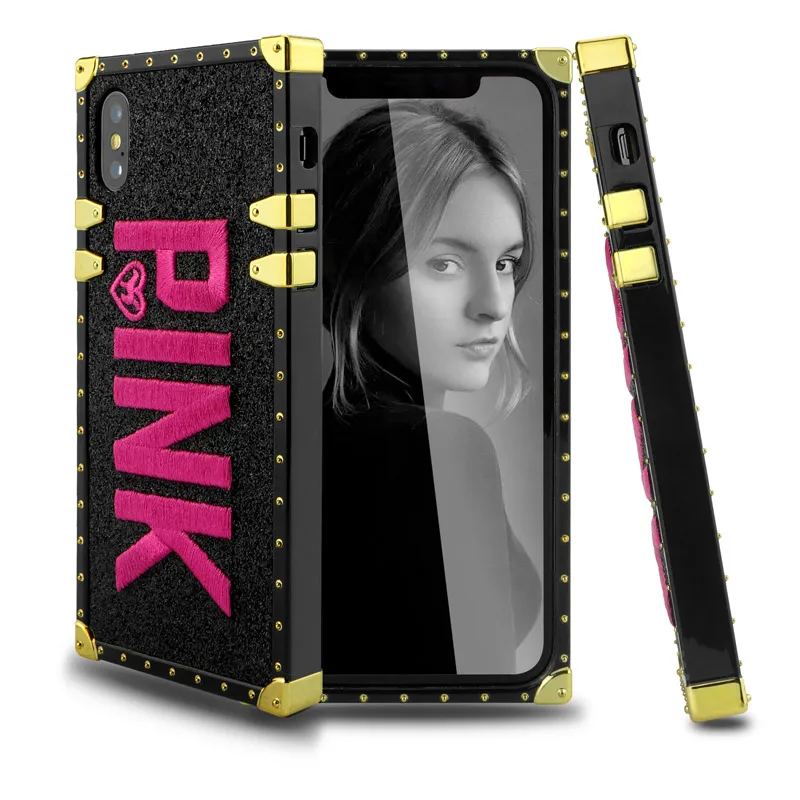 

factory direct sell pink case Square Phone Case For samsung A10 A20 A30 A50 A70 S8 S9 S10