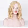 Hot Sale Synthetic Hair Wigs Medium Curly Blonde For White Women Fashion Design Wigs Natural