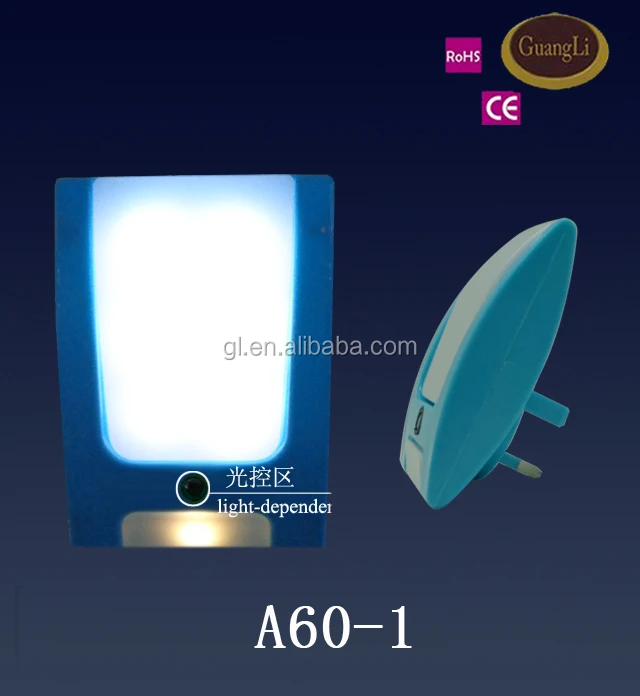 OEM A60 plug in with dusk to dawn sensor led mini night light for kids baby room