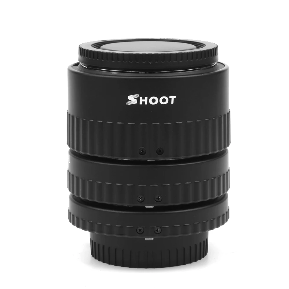 

SHOOT Wholesale DLSR Camera Accessories Automatic Macro Extension Tube Set for Nikon Camera, Black