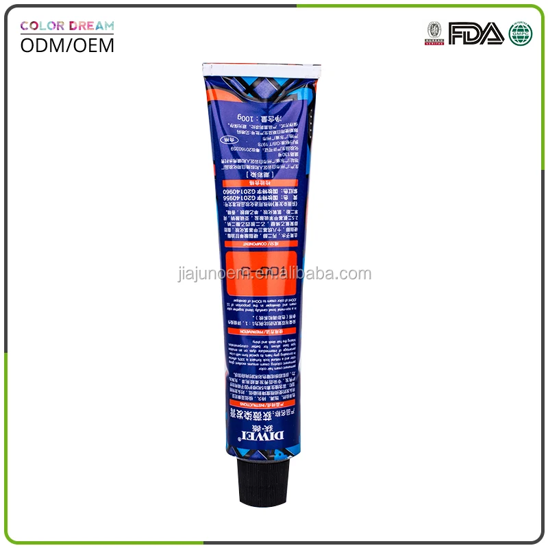 Natural Argan Oil Ammonia Free Permanent Colorful Hair Dye With Popular Colors