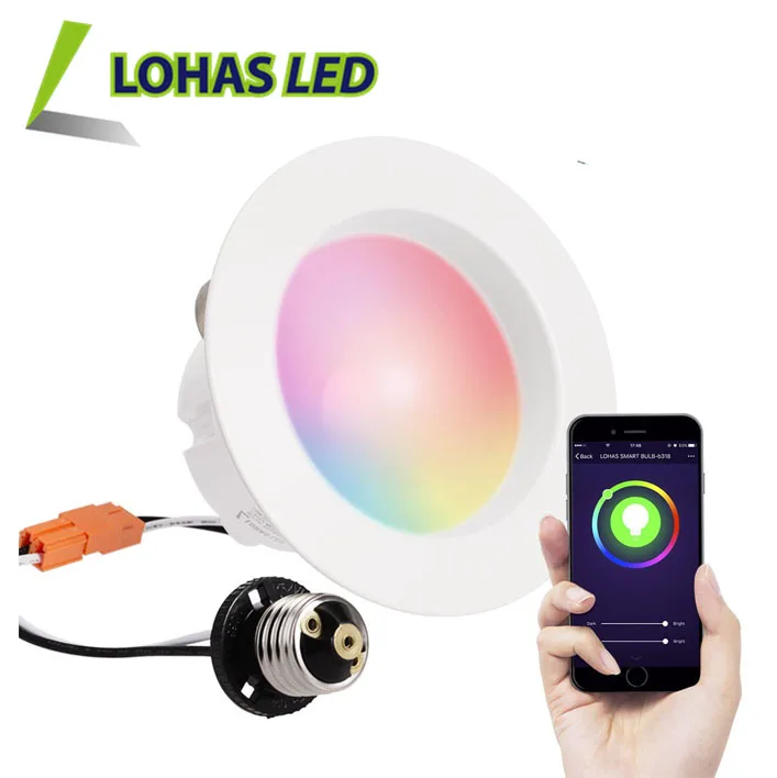 Tuya APP Remote Control 4 Inch RGBW Smart LED Downlight