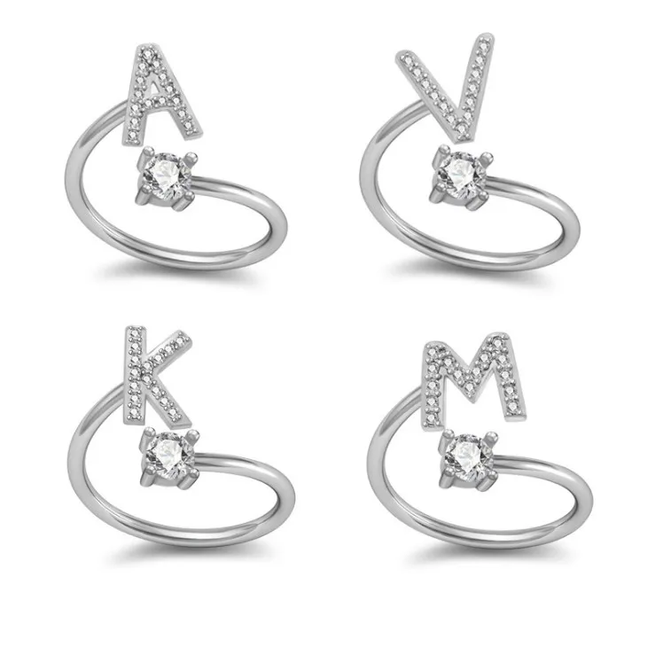 

New innovative 26 English letter style Korean simple finger ring