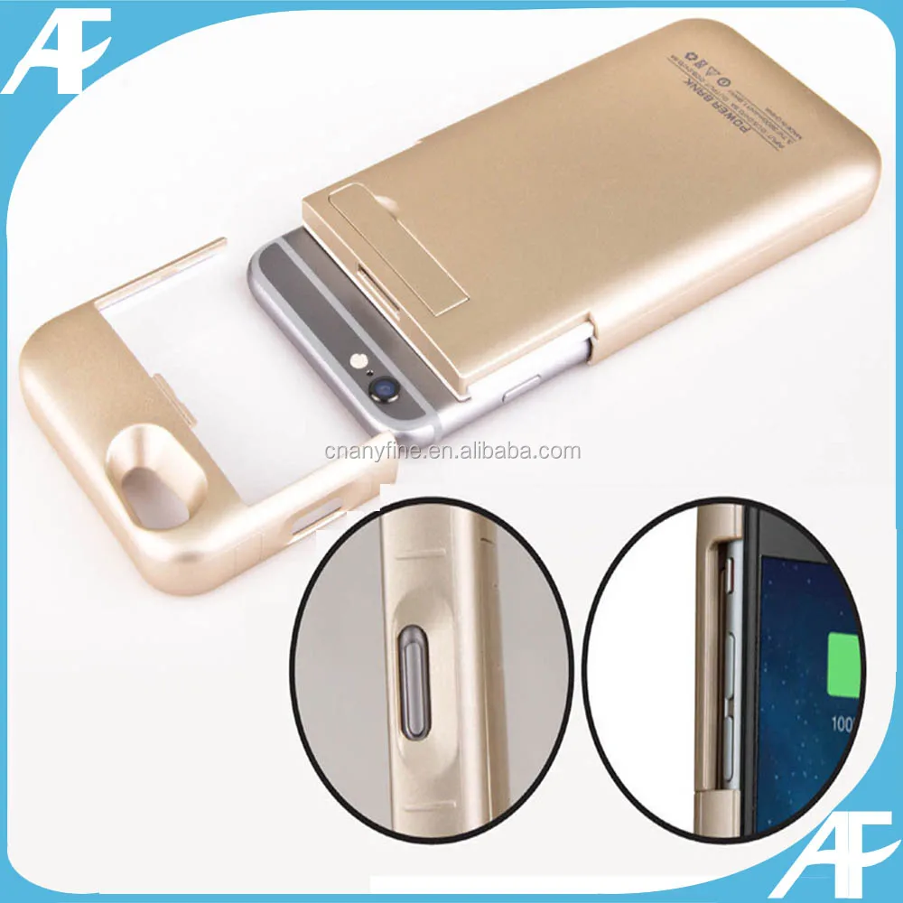 External Battery Backup Charger Case Cover Power Bank For iPhone 6plus 4800mAh full capacity