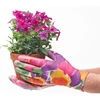 Flower Print Nitrile Garden Work Gloves/Nitrile Dipped Gardening Work Gloves