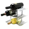3-Tier Stackable Wine Rack - Classic Style Wine Racks for Bottles Stainless Steel Wine Rack